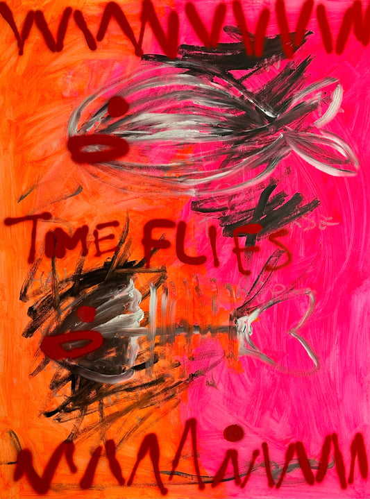 TIME FLIES (130 X 97 CMS)